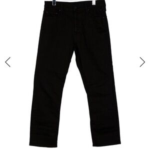 MOTHER Black Straight Jeans